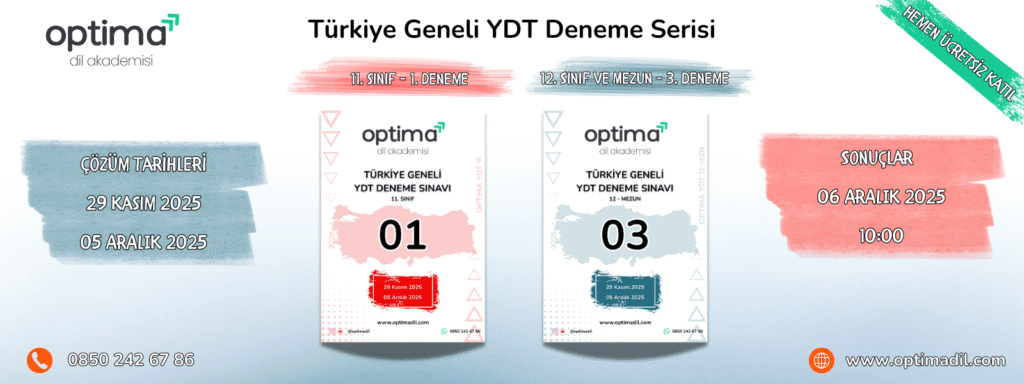 Türkiye Geneli YDT Deneme 3