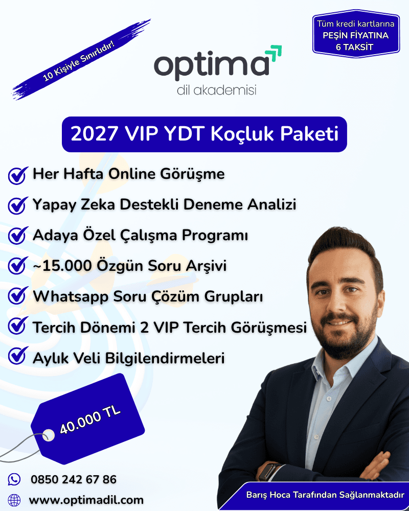 2027 VIP YDT Koçluk Paketi