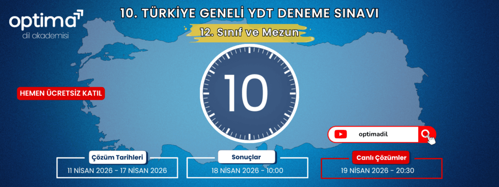 Türkiye Geneli YDT Deneme 10
